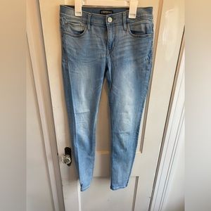 express light blue skinny jeans
